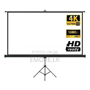 Manual Projector Screen 120″ inches 16:9 Aspect Ratio Resolution FHD E