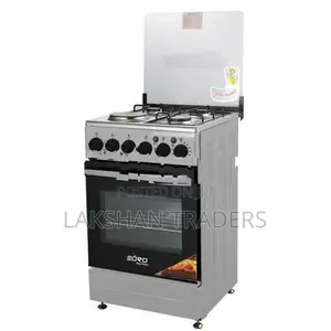 EURO (Turkey) Free stand Electric oven 3 Gas burner 1 Hot Plate (Silve