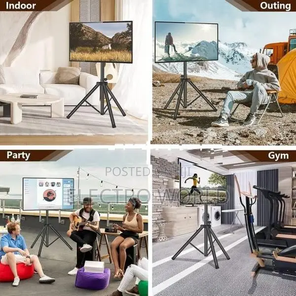 TV 26"-65" HEAVY DUTY Tripod Stand With All Accessories