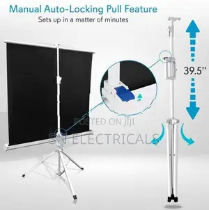 Projector Screen With Tripod Stand 6 x Feet 72″x72″