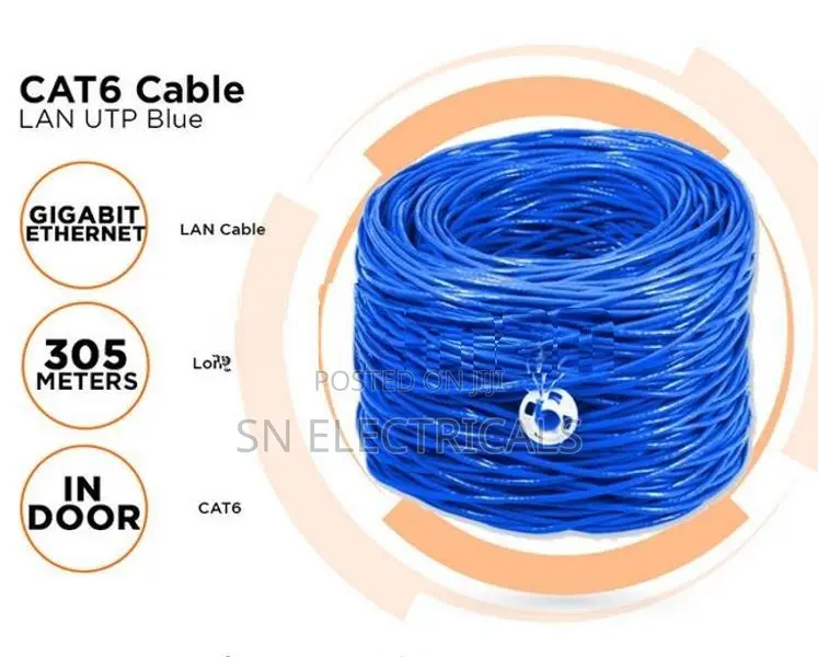 Cat 6 Network Copper Mixed Cable 305M Wire Reel
