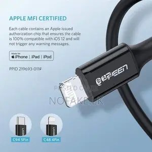 UGreen 20W C to Lightning IPhone Cable with MFi Certified