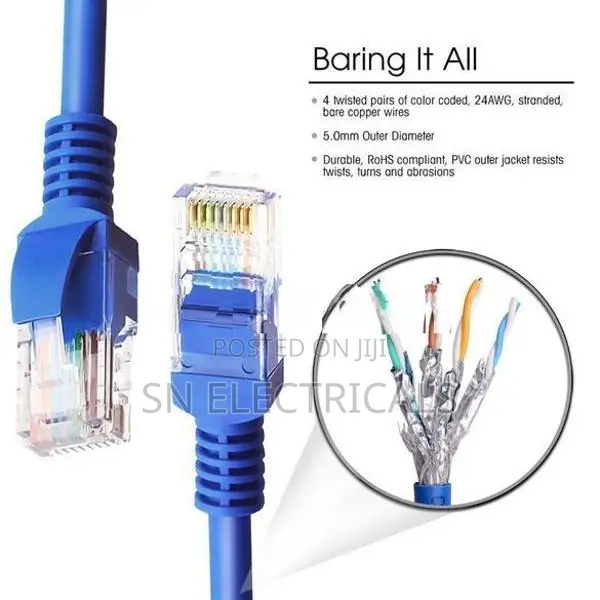 Network High Speed RJ 45 CAT 6 Internet Cable