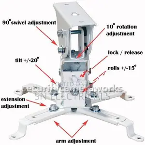 Projector 3 in 1 Universal Ceiling Bracket Mount