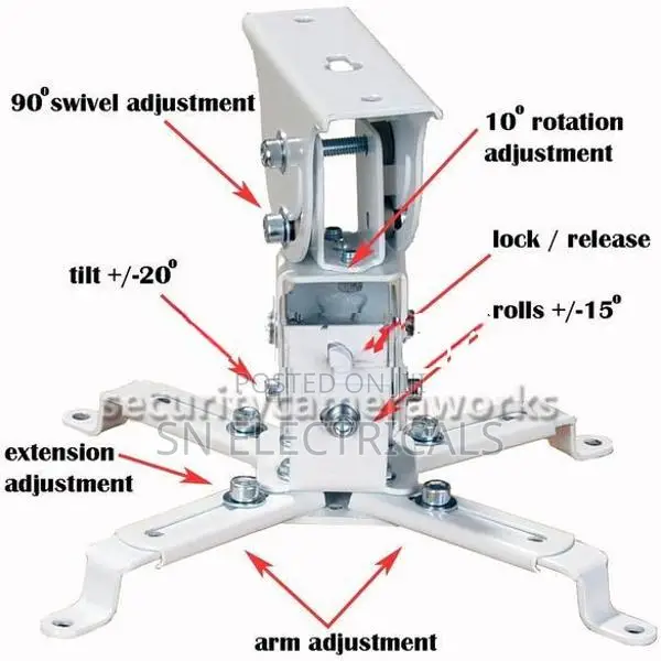 Projector 3 in 1 Universal Ceiling Bracket Mount