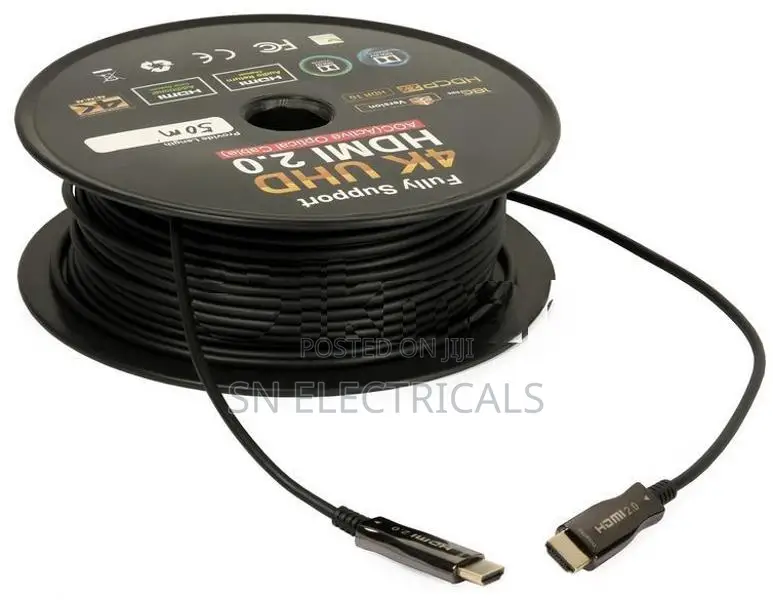 50m Active Fiber Optic HDMI Cable – Ultimate 2K 4K 8K 2.1