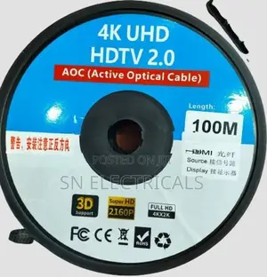 100m Active Fiber Optic HDMI Cable – Ultimate 2K 4K 8K 2.1