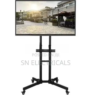 Trolley Movable Smart TV Stand 32″–65″ | Height Adjustable