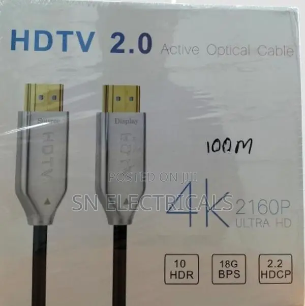 100m Active Fiber Optic HDMI Cable – Ultimate 2K 4K 8K 2.1