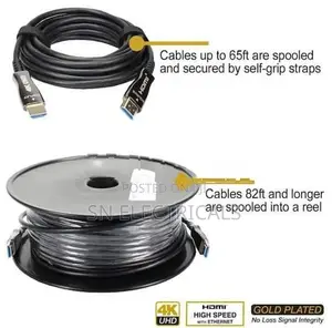 50m Active Fiber Optic HDMI Cable – Ultimate 2K 4K 8K 2.1
