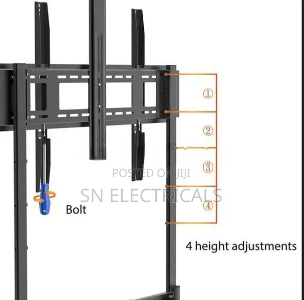 Smart TV 32"-85" Trolley Movable Mobile Cart Stand