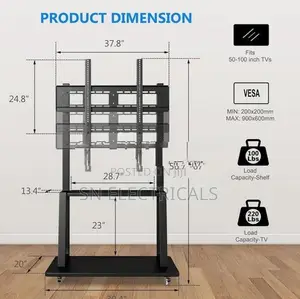 Movable Smart Board Stand | Rolling Bracket -1800S