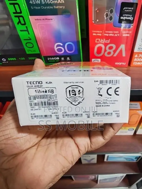 Tecno Spark 30C 5G 4/128GB (Brand New)