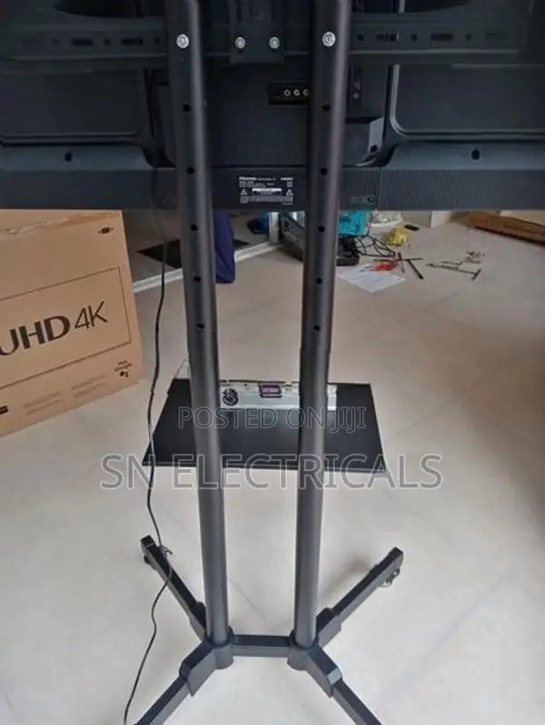 Trolley Movable Smart TV Stand 32″–65″ | Height Adjustable