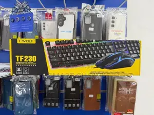 T WOLF RGB Gaming Keyboard with Mouse-TF230 1