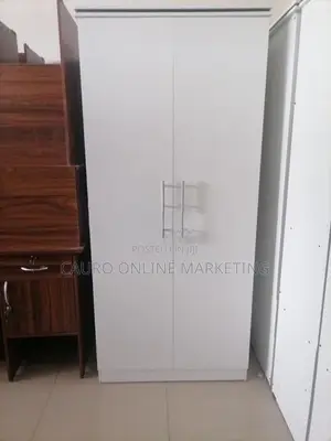 New Melamine 2 Door White Colour Cupboard Wardrobe