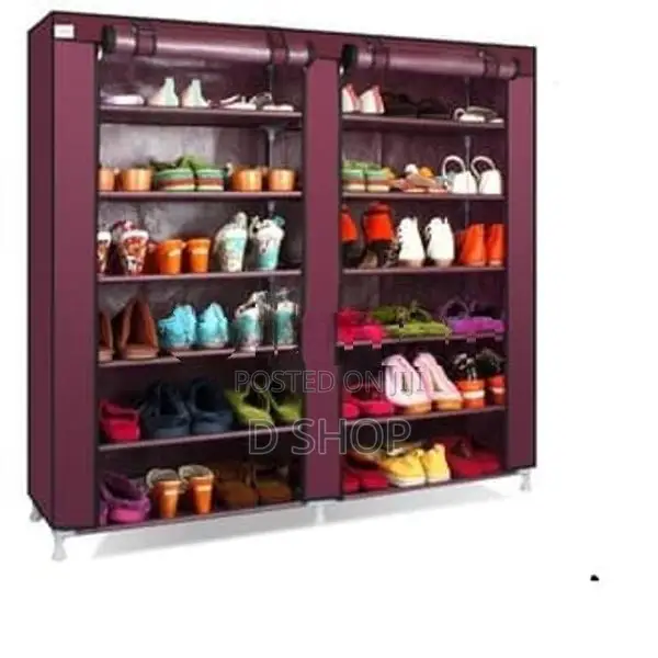 Double Side 6 Layers - Dust proof -Shoe Rack (සපත්තු රාක්කය)