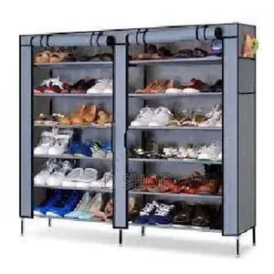 Double Side 6 Layers - Dust proof -Shoe Rack (සපත්තු රාක්කය)