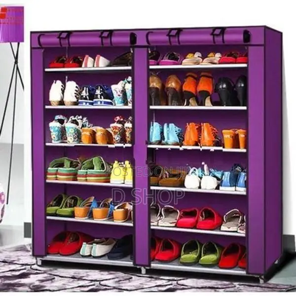 Double Side 6 Layers - Dust proof -Shoe Rack (සපත්තු රාක්කය)