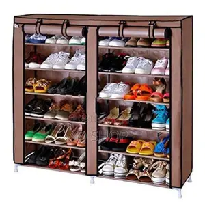 Double Side 6 Layers - Dust proof -Shoe Rack (සපත්තු රාක්කය)