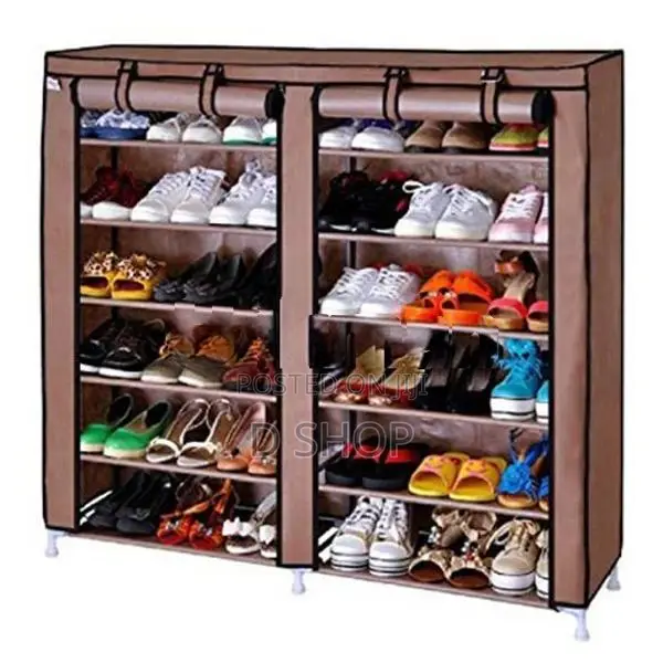 Double Side 6 Layers - Dust proof -Shoe Rack (සපත්තු රාක්කය)