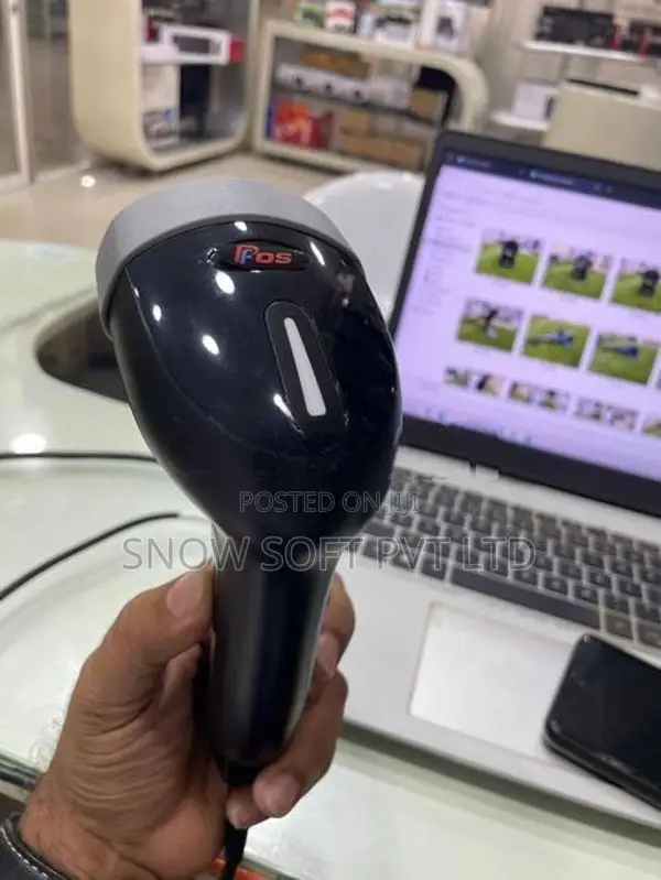 2D Hand Held Wired Barcode Scanner with Stand
