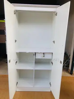 Modern 2door Half Hanging White Wardrobe
