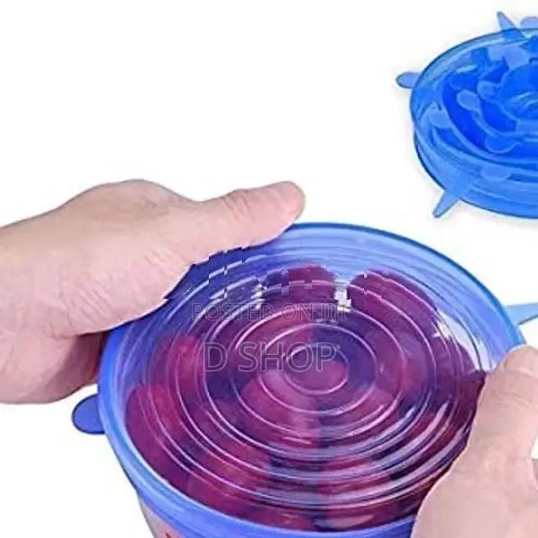 Silicone - Food Lids Covers 6 PCs