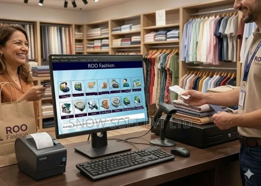 Textile POS System with Size Color Management