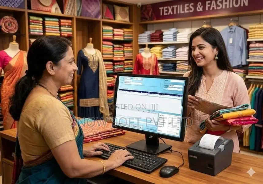 Textile Shop POS Billing, Stock / Size Management