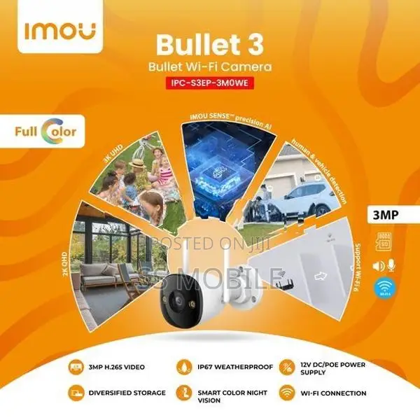 IMOU 2E 3MP WIFI Bullet Camera