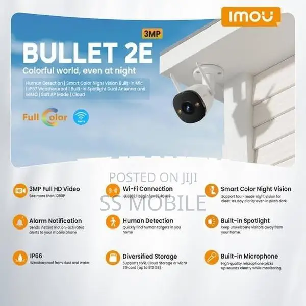IMOU 2E 3MP WIFI Bullet Camera