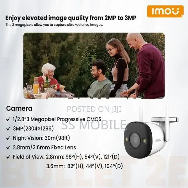IMOU 2E 3MP WIFI Bullet Camera