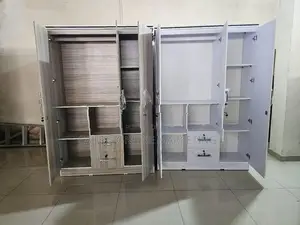 New Melamine White / Ash Colour 3 Door Cupboard 6*4 Wardrobe