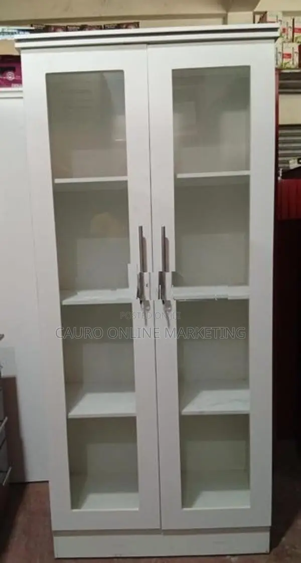 New Melamine White Colour Office Cupboard