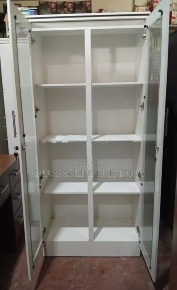 New Melamine White Colour Office Cupboard