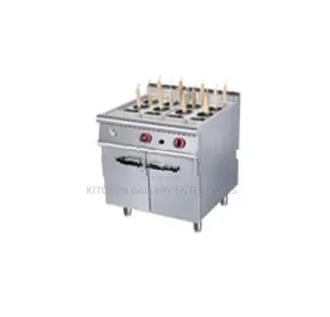 Gas Pasta Cooker with Cabinet - 12 Buckets