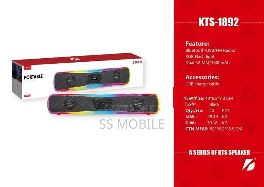 Bluetooth Soundbar KTS 2206 Wireless Speaker