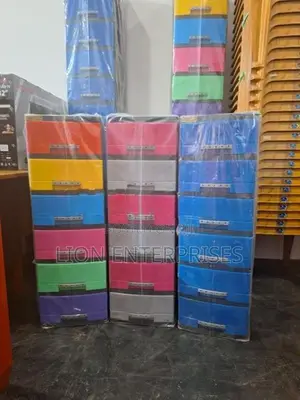 6 Drawer Plastic Cupboards Sets