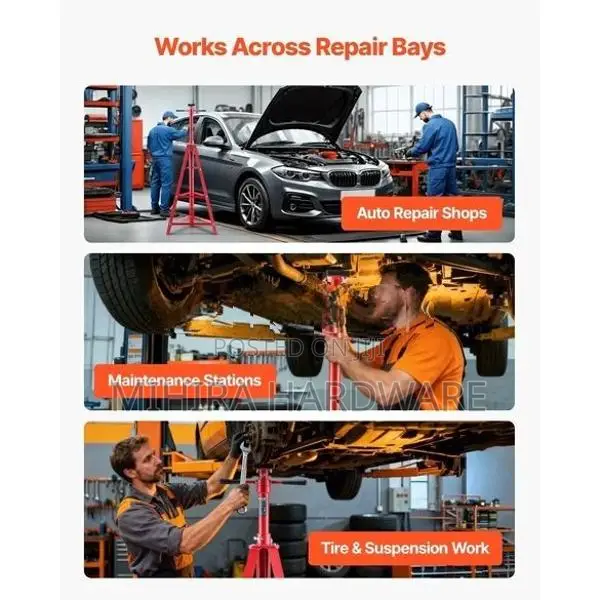2 Ton High lift under Hoist jack stand tassel car underhoist support