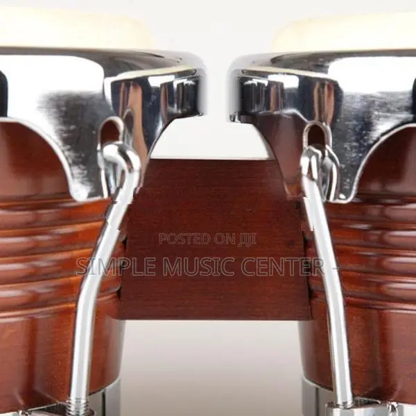 Natural Bongo Drum Set with wiyh Tuning Key