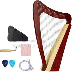 Harp, 23 Strings Mahogany Heart-shaped Lyer Harp 30 inch Height