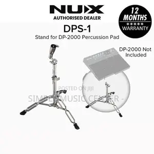 Nux Dps-1 Adjustable Chrome Electronic Percussion Pad Octapad Stand