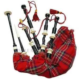 Scottish Bagpipe Set Folk Culture Heritage Musical Instrument