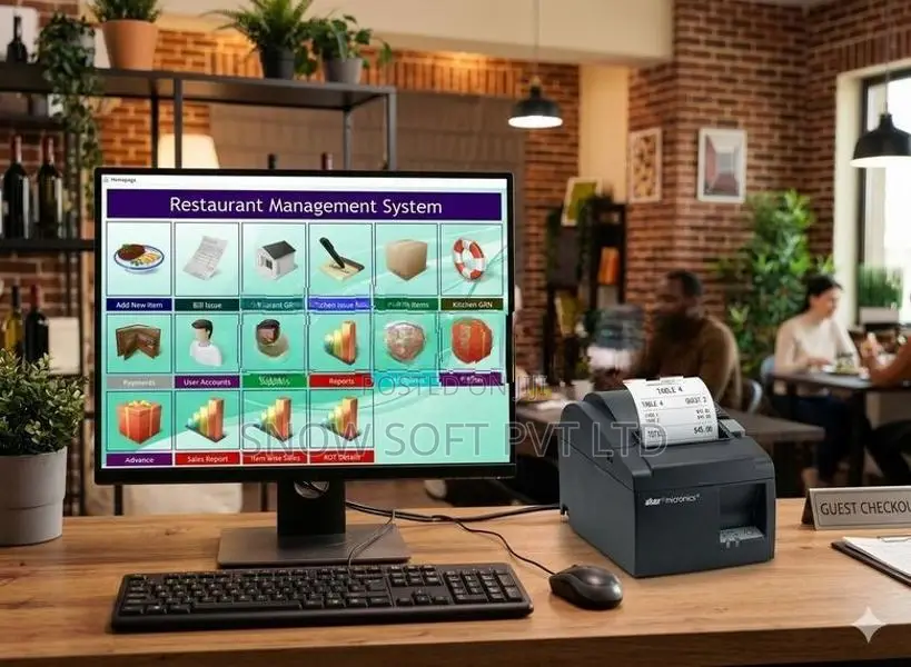 Smart POS for Hotels / Restaurants with KOT Room Management