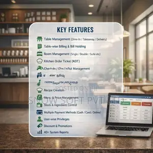 Smart POS for Hotels / Restaurants with KOT Room Management
