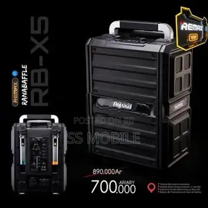 Remax RB-X5 Outdoor Trolley Bluetooth Speaker with Two Mics