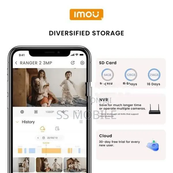 IMOU Ranger 2C 3MP WIFI Indoor Cctv Camera