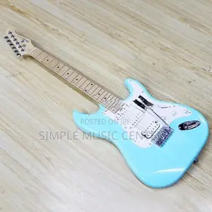 Mantic MST100 HBL S-Style Double Cutaway Electric Guitar