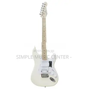 Mantic MST100 HWH S-Style Double Cutaway Electric Guitar